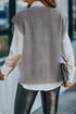 V-Neck Twist Knitted Vest Sweater